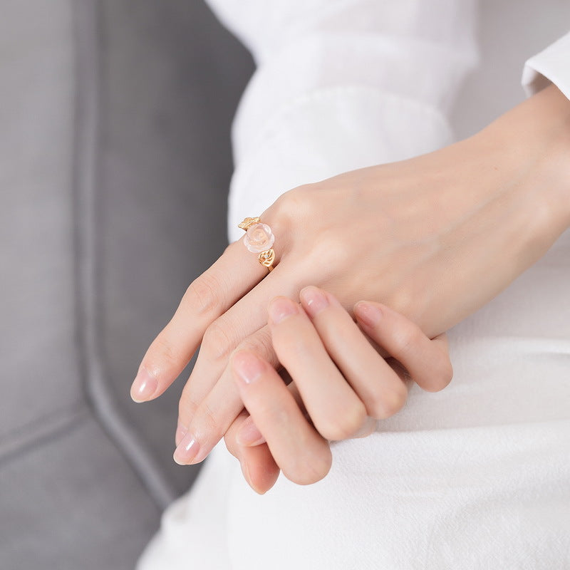Rose Rose-Quartz Ring