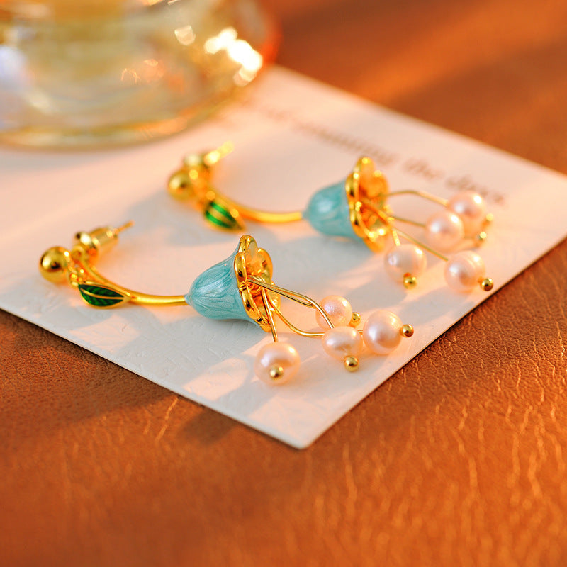 Isabel Lily-of-the-valley Flower Earrings