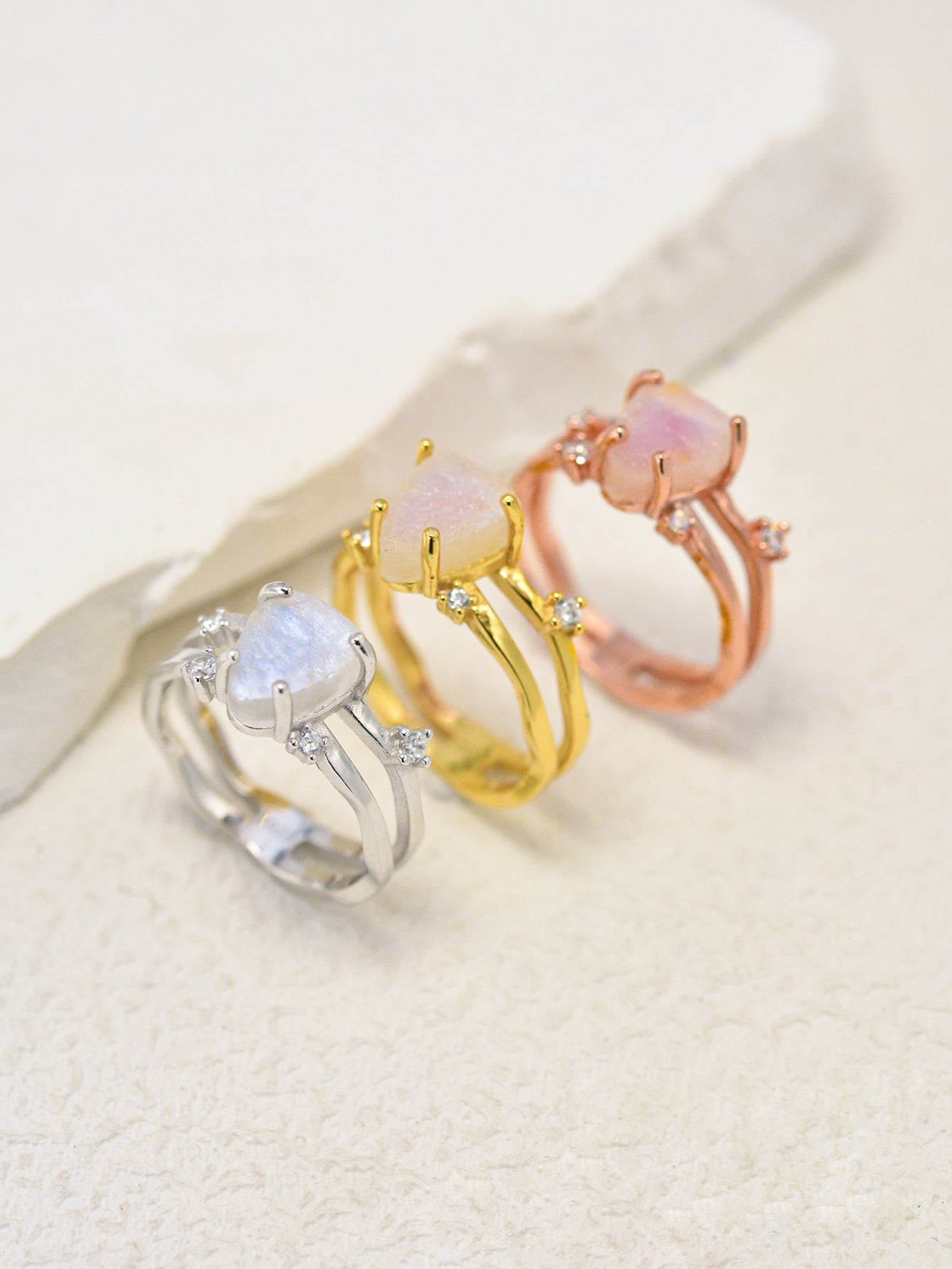Adrianna Moonstone Rings