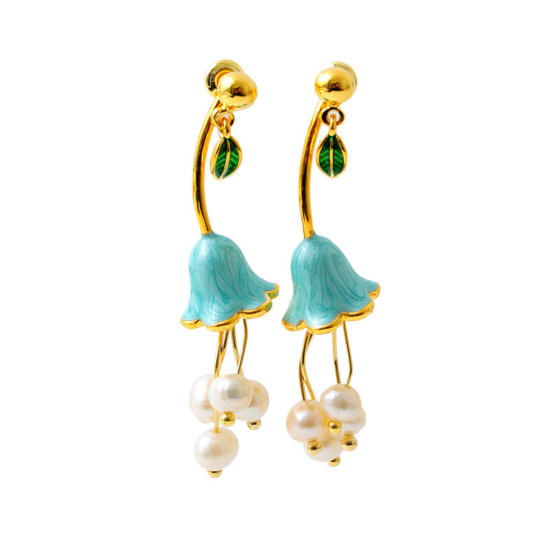 Isabel Lily-of-the-valley Flower Earrings