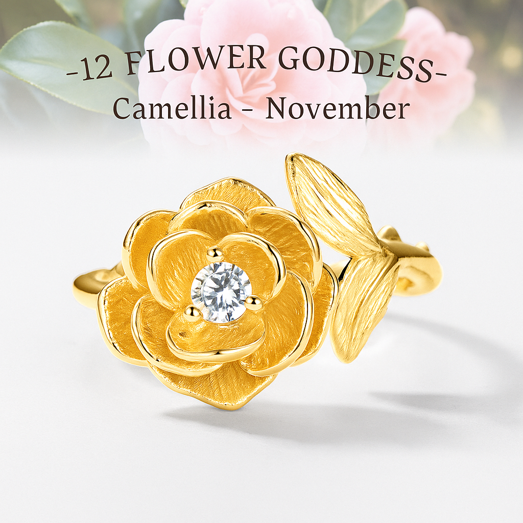 Twelve Flower Deity Ring – Camellia (November)