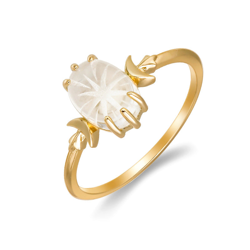 Moonlight Petal Ring