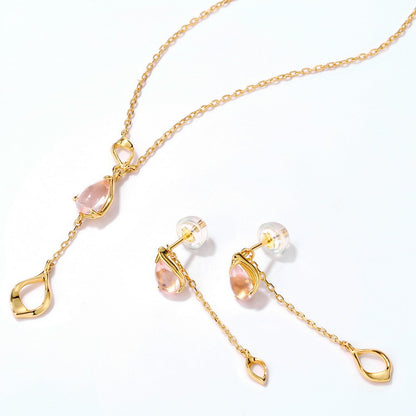 Amora Drop Drop Chain Earrings