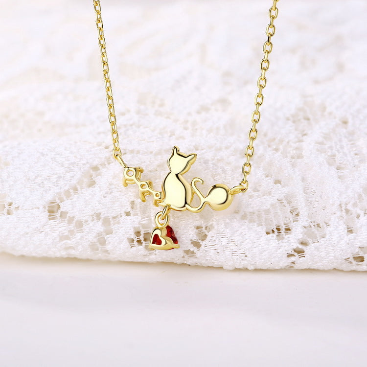 Cathy Garnet Pearl Necklace