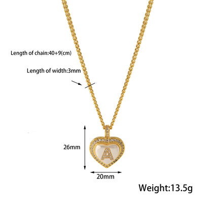 Heart Letter Necklace