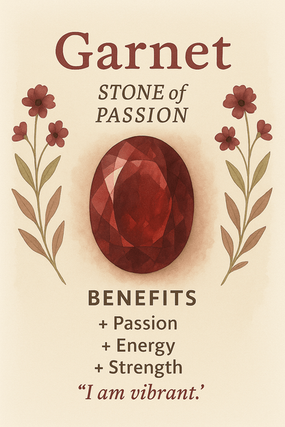 Crimson Heart Garnet Necklace