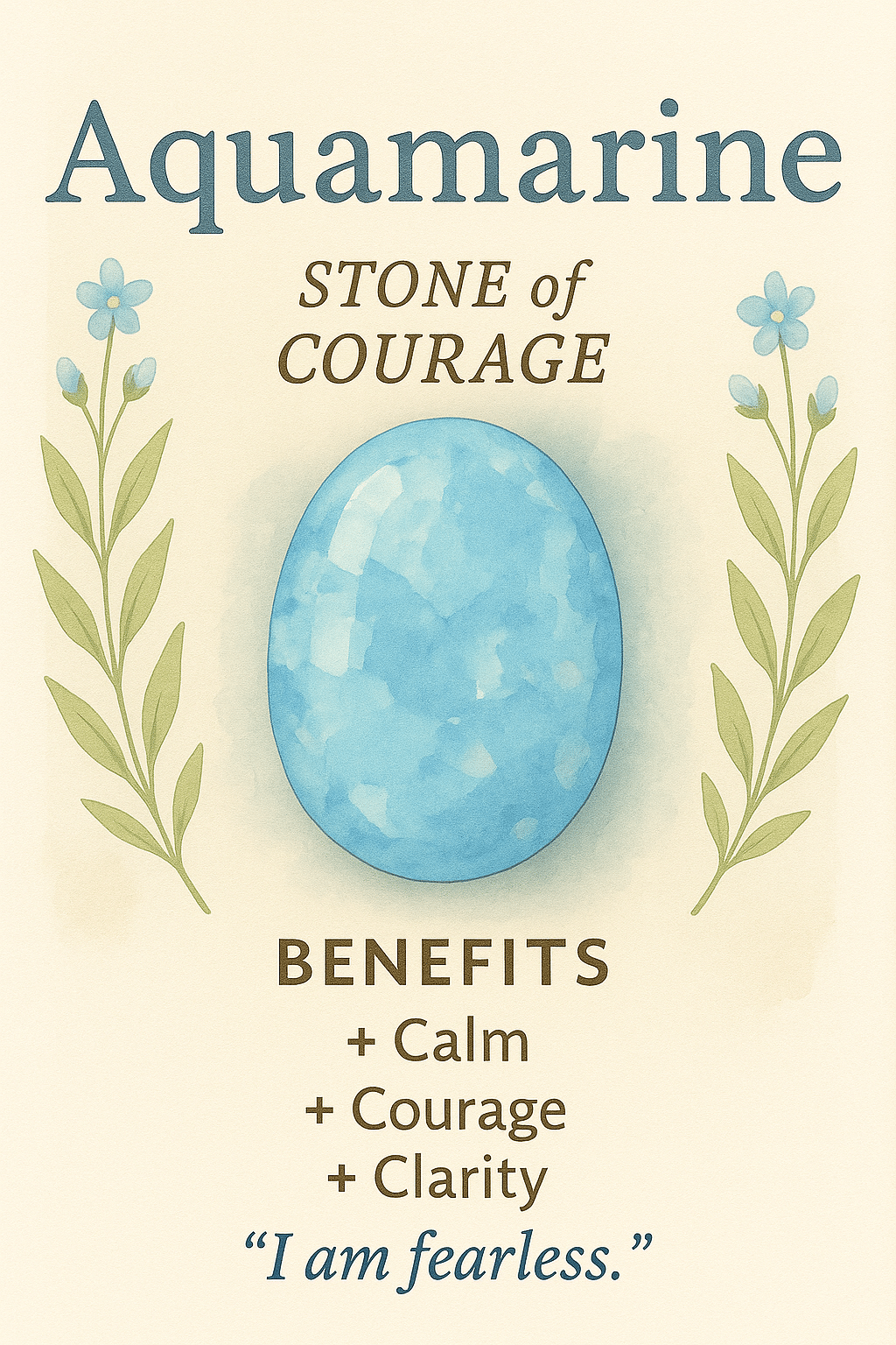 Aurelia Emotional Healing Aquamarine Necklace
