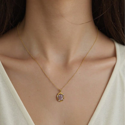 Rosé Aura Rose Quartz Necklace