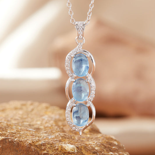 Aurelia Emotional Healing Aquamarine Necklace