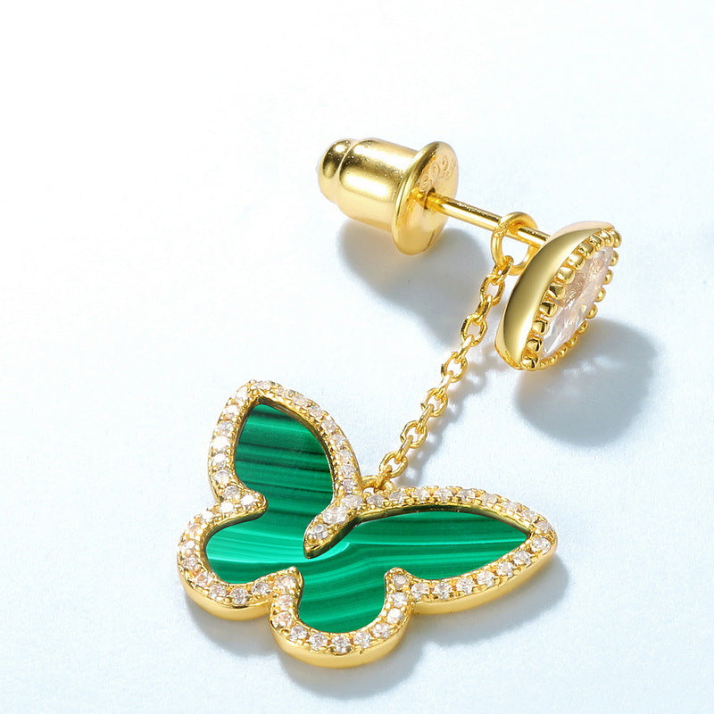 Dahlia Malachite Dedachable Earring