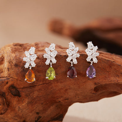 Natural Gemstone Drop Earrings – Energy • Protection • Manifestation