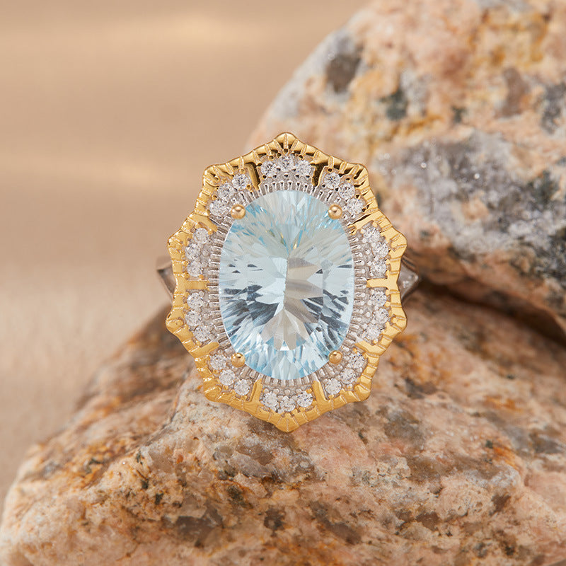 Aurora Radiance Gemstone Ring