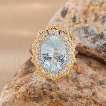 Aurora Radiance Gemstone Ring