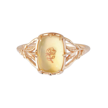 Citrine & Mother-of-Pearl Bloom Ring