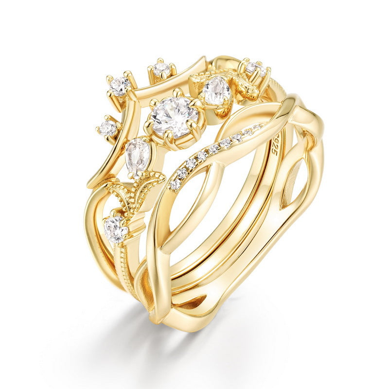 Light Stone Rings Pure Light Crystal Ring Set – Moonivine