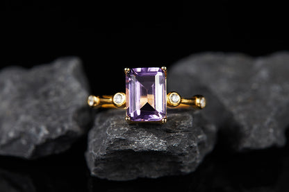 Solara Amethyst & Citrine Ring