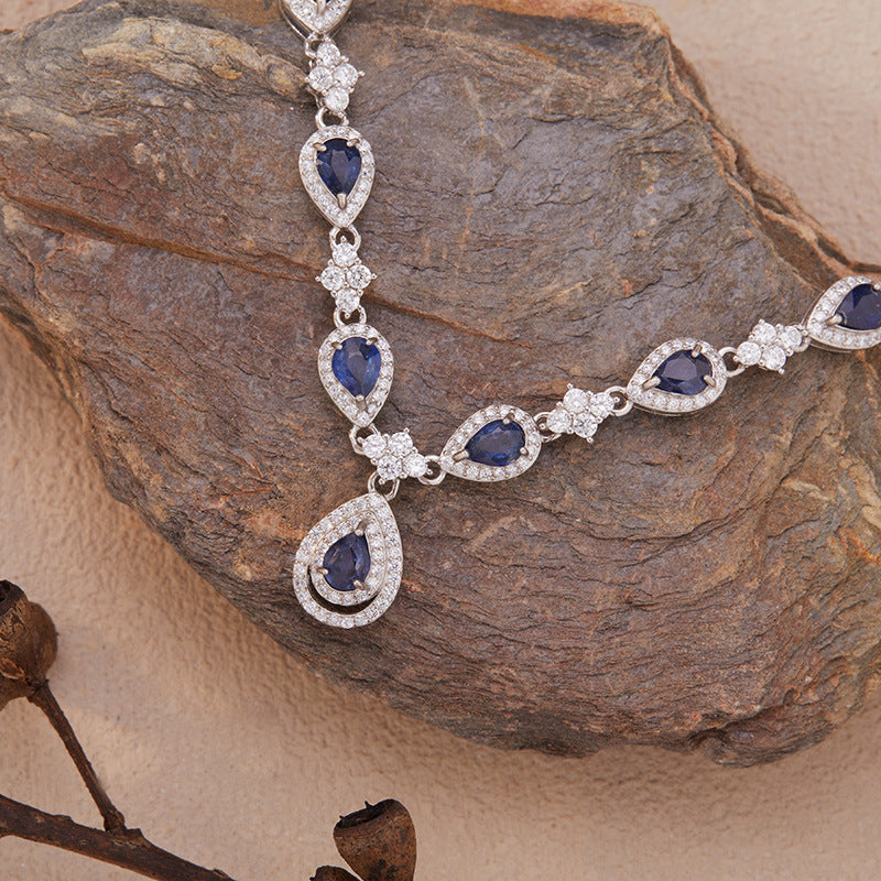 Lunara Clarity Energy Sapphire Necklace