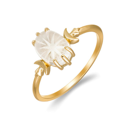 Moonlight Petal Ring