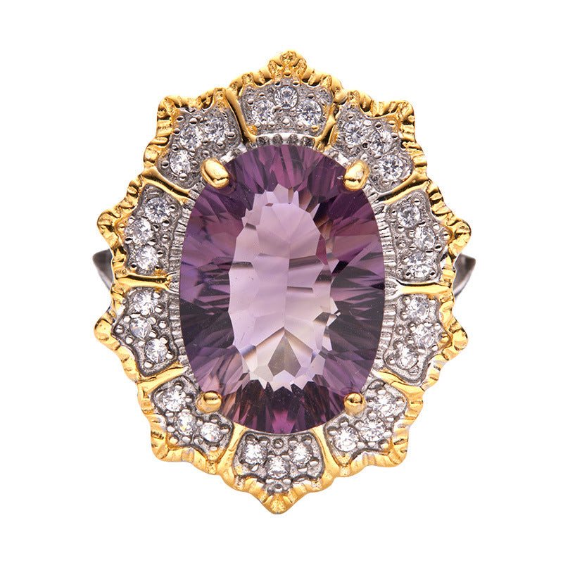 Aurora Radiance Gemstone Ring