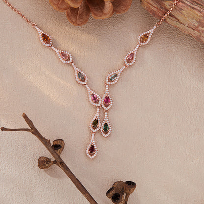 Sylvara Rainbow Balance Energy Tourmaline Necklace