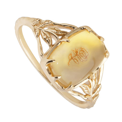 Citrine & Mother-of-Pearl Bloom Ring