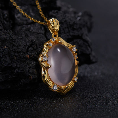 Rosé Aura Rose Quartz Necklace