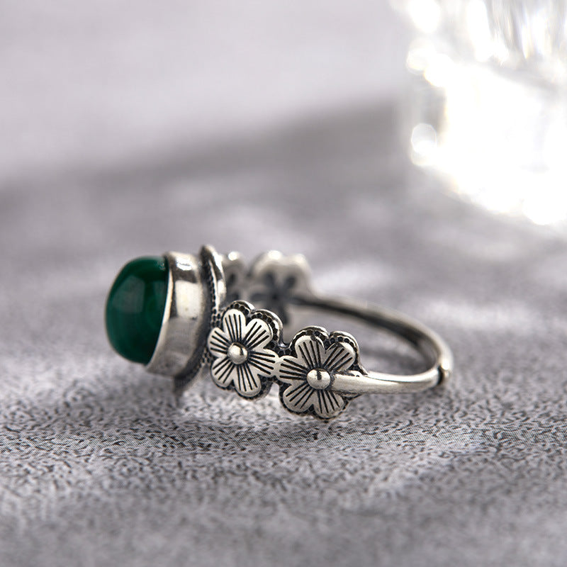 Malachite Energy Ring – Protection & Transformation Adjustable Ring