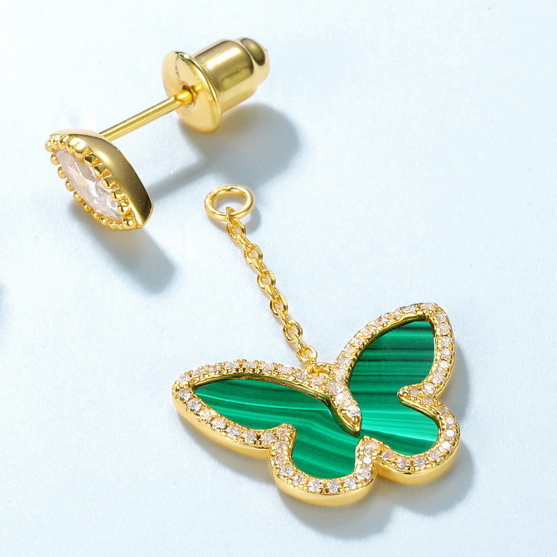 Dahlia Malachite Dedachable Earring
