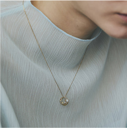 Aquamarine Blossom Necklace