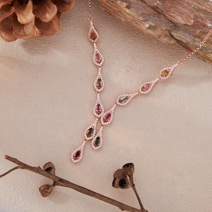 Sylvara Rainbow Balance Energy Tourmaline Necklace