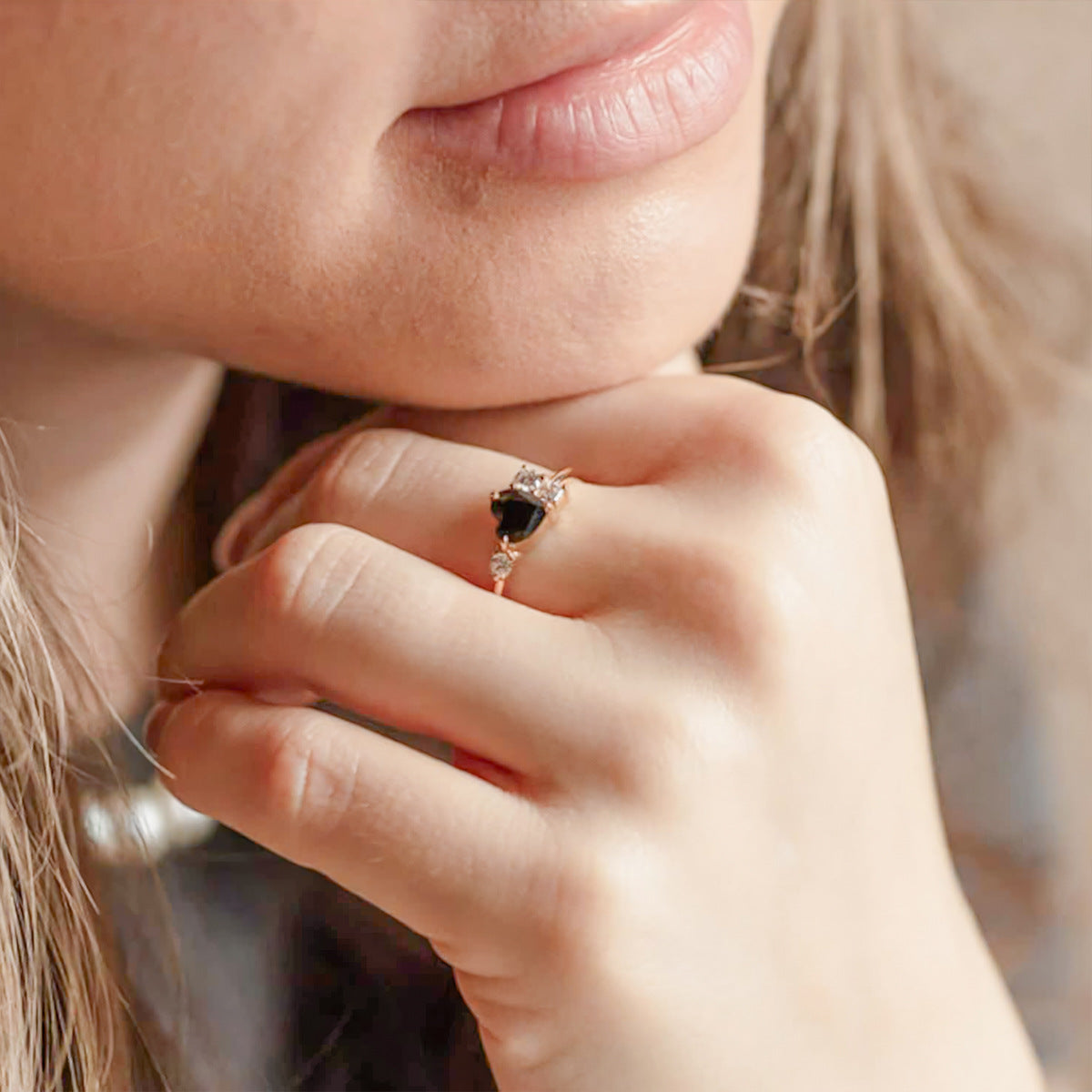 Yuna Black Onyx Ring