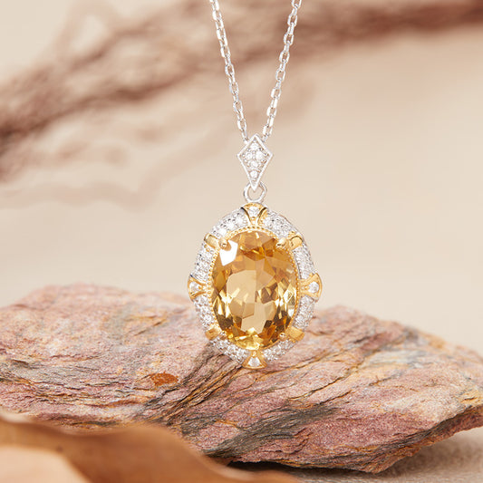 Isolde Royal Gemstone Pendant Necklace