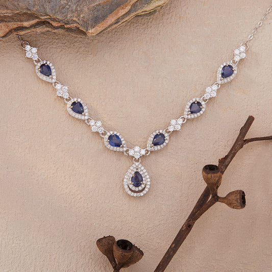 Lunara Clarity Energy Sapphire Necklace