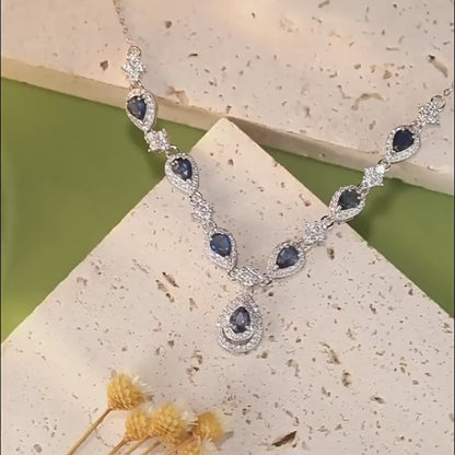 Lunara Clarity Energy Sapphire Necklace